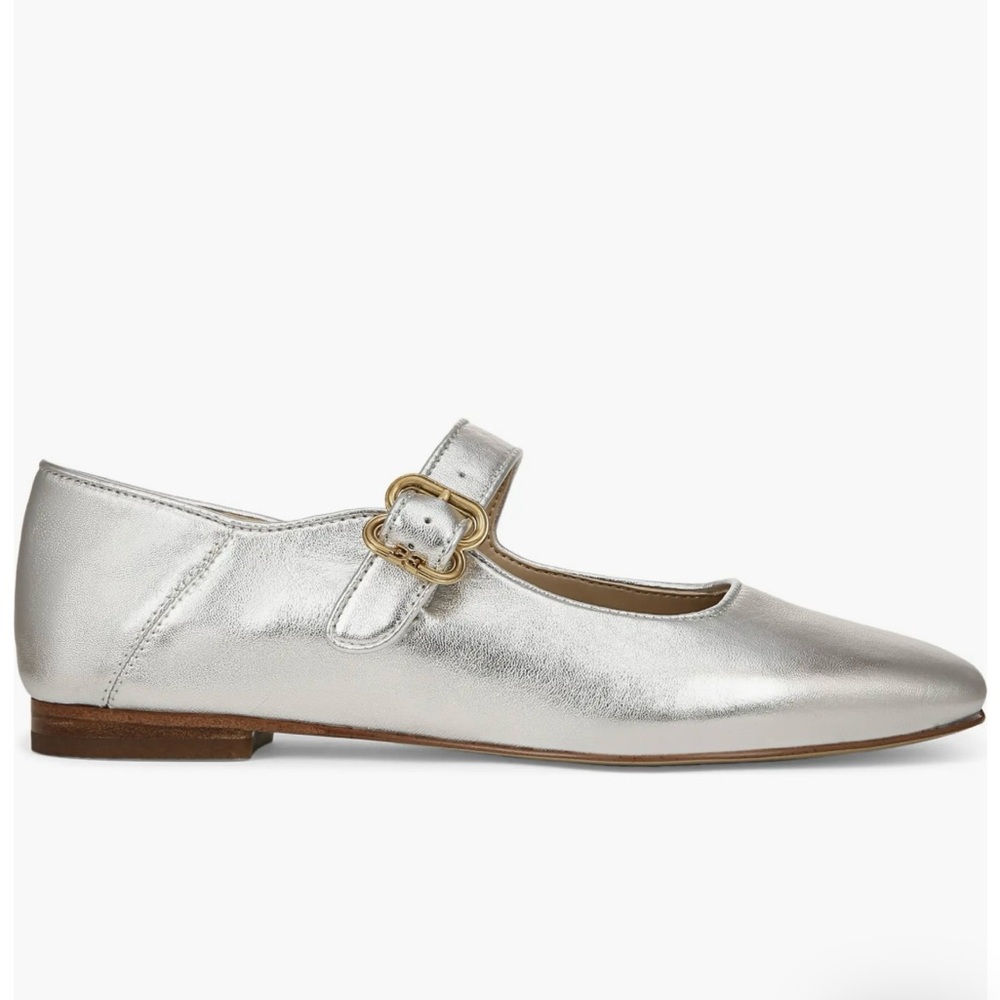 Sam Edelman Michaela Silver Mary Jane Flats
